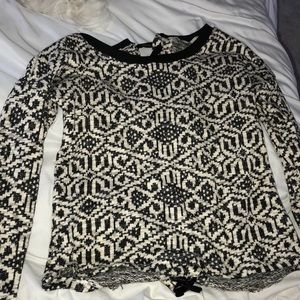 Vintage Havana Small Sweater (Leather lace up)